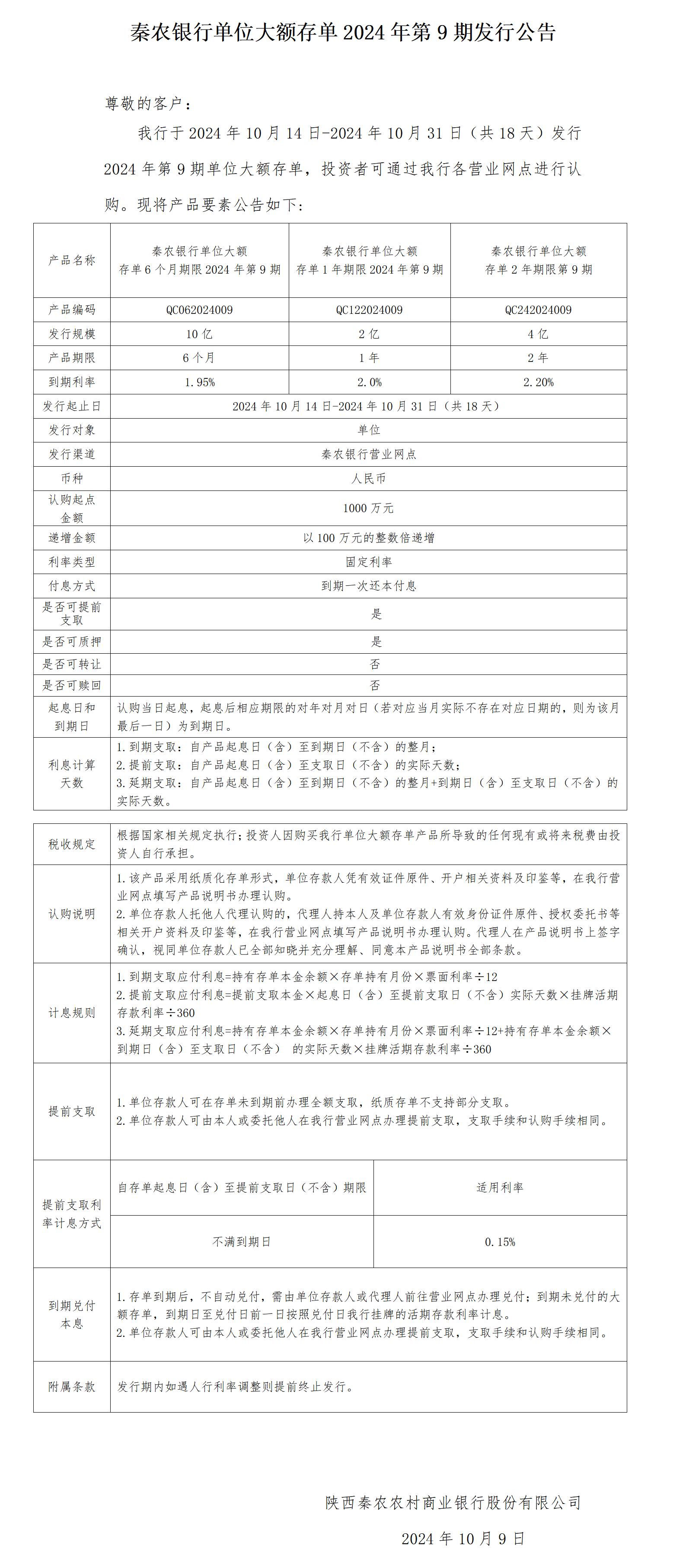 秦农银行单位大额存单2024年第9期发行公告2024.10.9_01(1).jpg